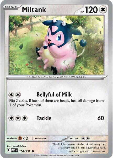 106/132 Miltank Reverse Holo - Mega Evolution (MEGA)