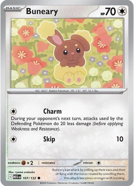 107/132 Buneary Reverse Holo - Mega Evolution (MEGA)