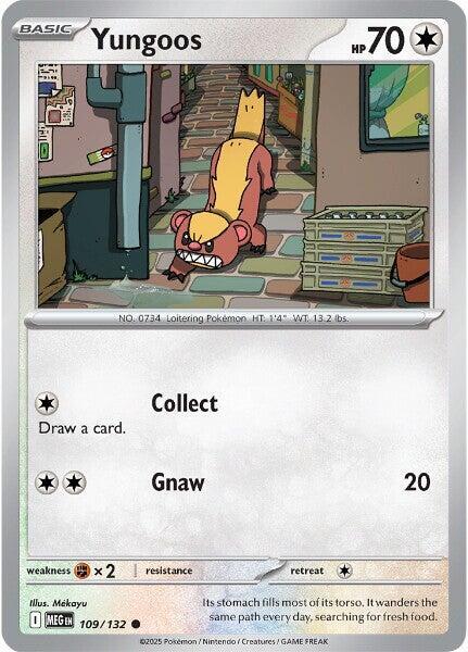 109/132 Yungoos Reverse Holo - Mega Evolution (MEGA)