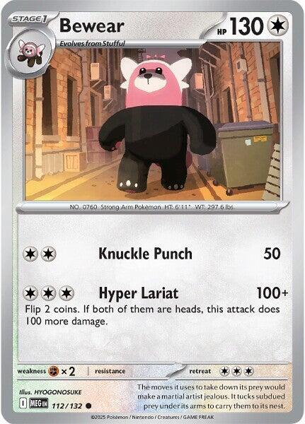112/132 Bewear Normal - Mega Evolution (MEGA)