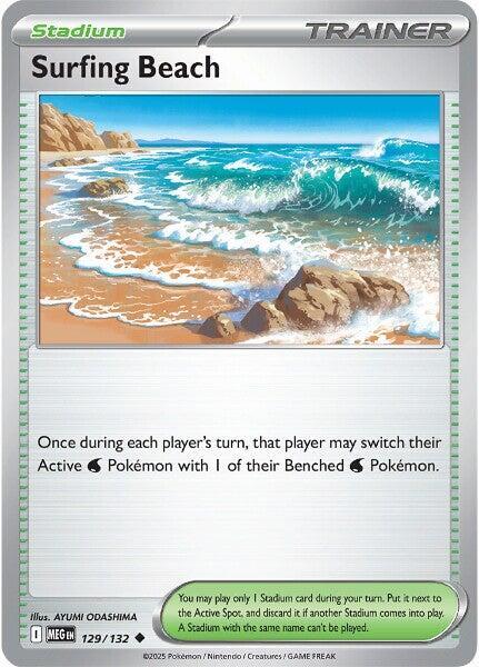 129/132 Surfing Beach Normal - Mega Evolution (MEGA)
