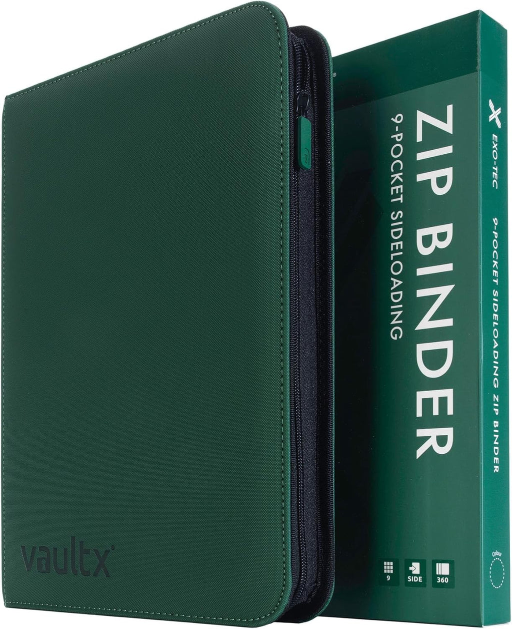 Vault X Trading Card Zip Binder, Premium Exo-Tec Album Material