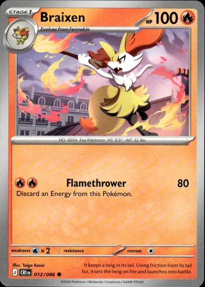 Braixen | Chaos Rising #12 [Normal]