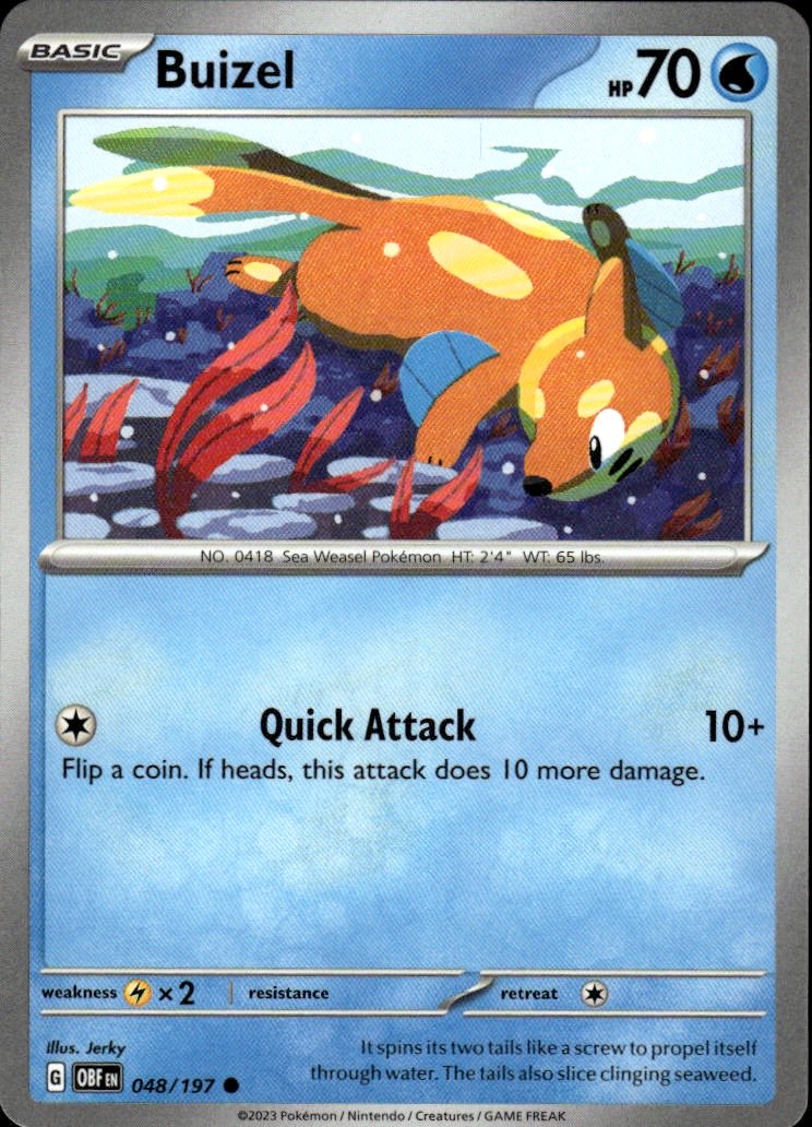 Buizel | Obsidian Flames #48 [Normal]
