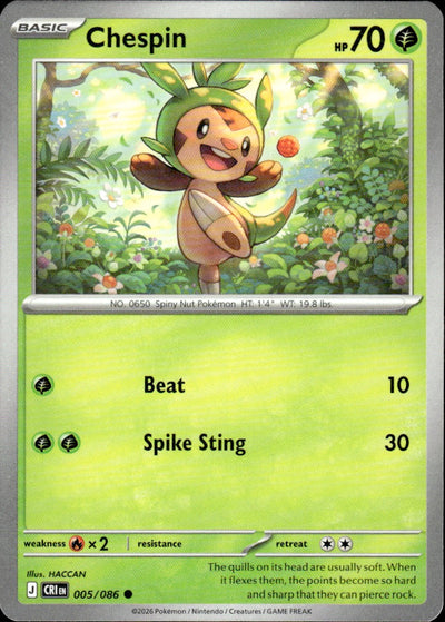 Chespin | Chaos Rising #5 [Normal]
