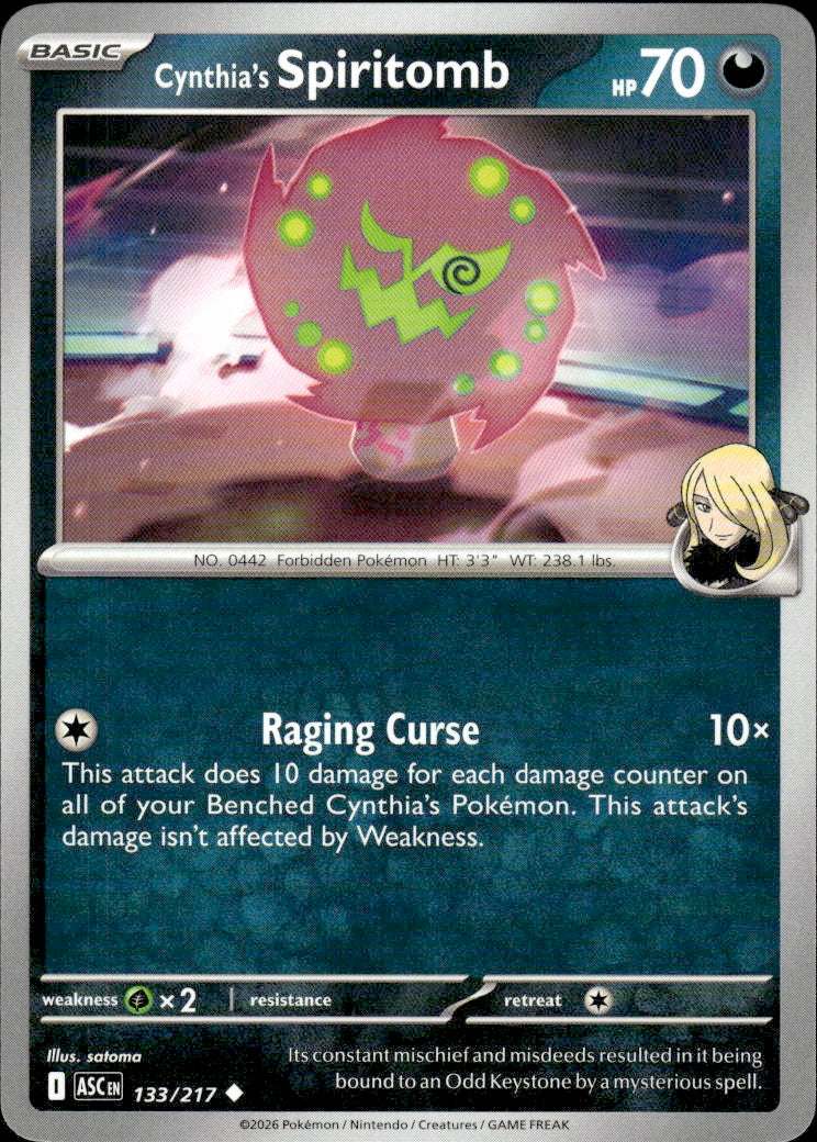 Cynthia's Spiritomb | Destined Rivals #129 [Normal]