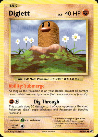 Diglett | Evolutions #55 [Normal]