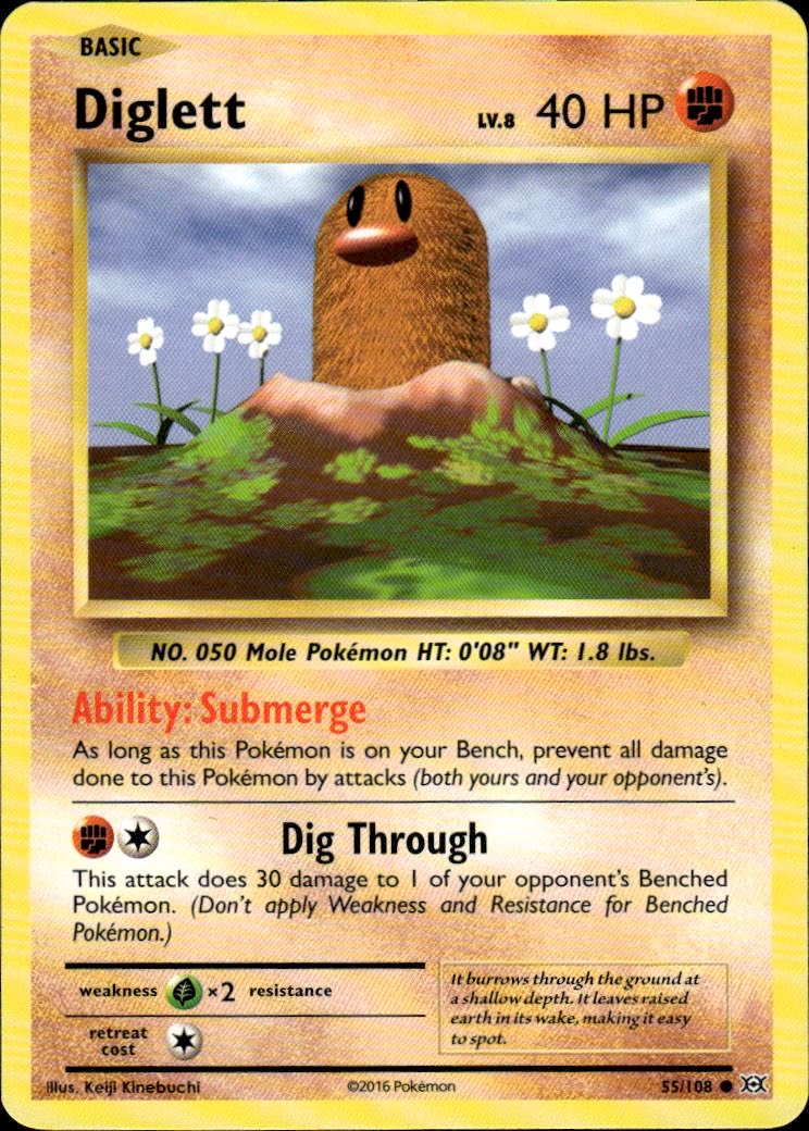 Diglett | Evolutions #55 [Normal]