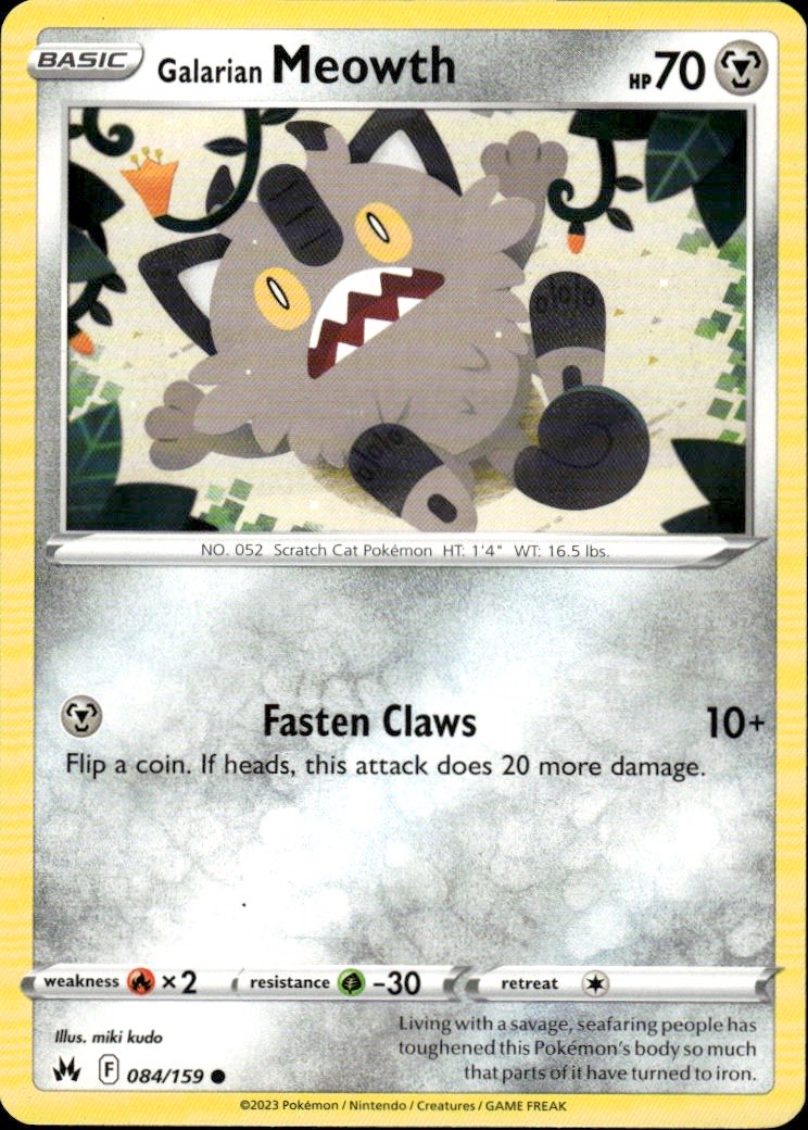 Galarian Meowth | Crown Zenith #84 [Normal]
