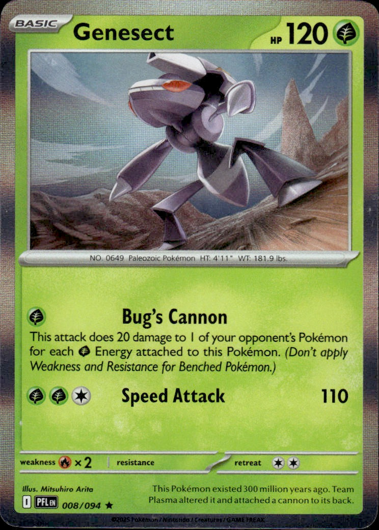 Genesect | Phantasmal Flames #8 [Holo]
