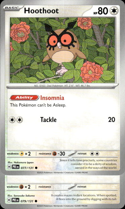 Hoothoot | Prismatic Evolutions #77 [Normal]