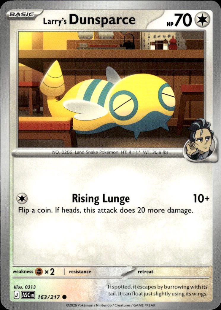 Larry's Dunsparce | Ascended Heroes #163 [Normal]