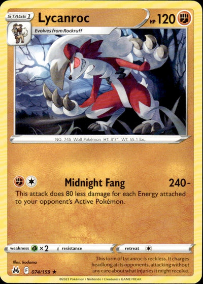 Lycanroc | Crown Zenith #74 [Normal]