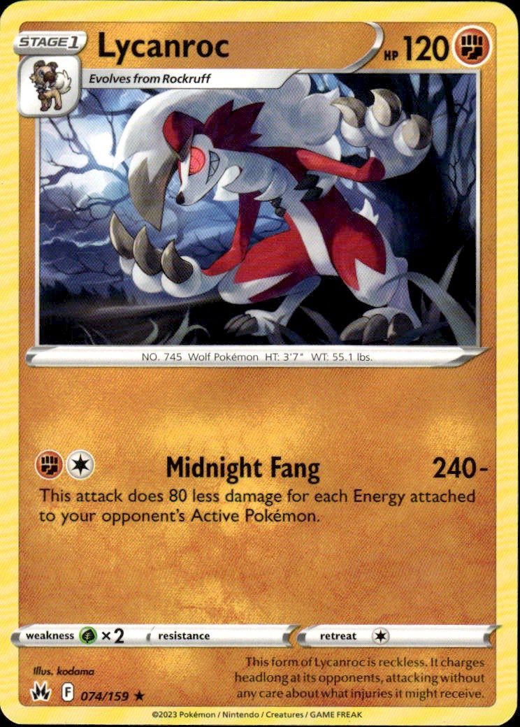 Lycanroc | Crown Zenith #74 [Normal]