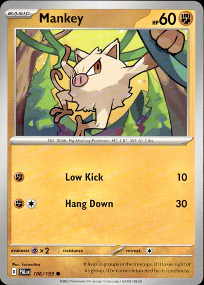 Mankey | Paldea Evolved #106 [Normal]