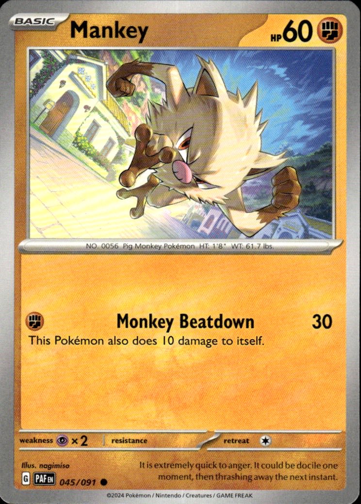 Mankey | Paldean Fates #45 [Normal]