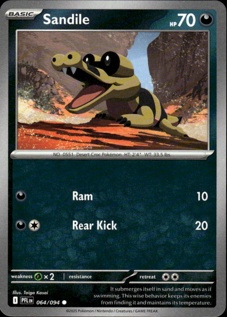 Sandile | Phantasmal Flames #64 [Normal]