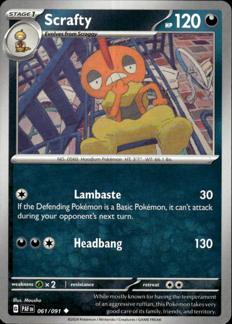 Scrafty | Paldean Fates #61 [Normal]