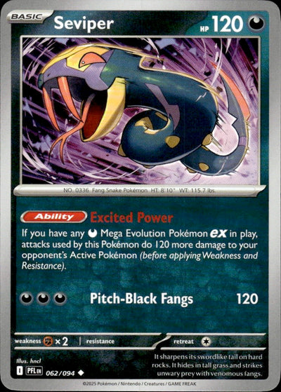 Seviper | Phantasmal Flames #62 [Normal]