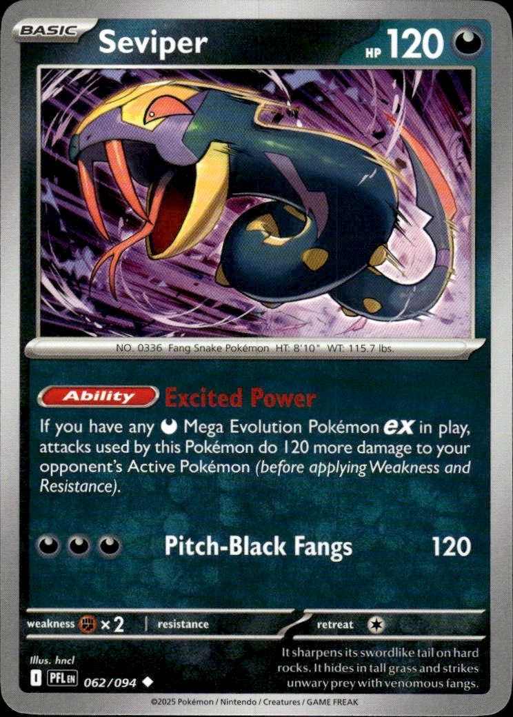 Seviper | Phantasmal Flames #62 [Normal]