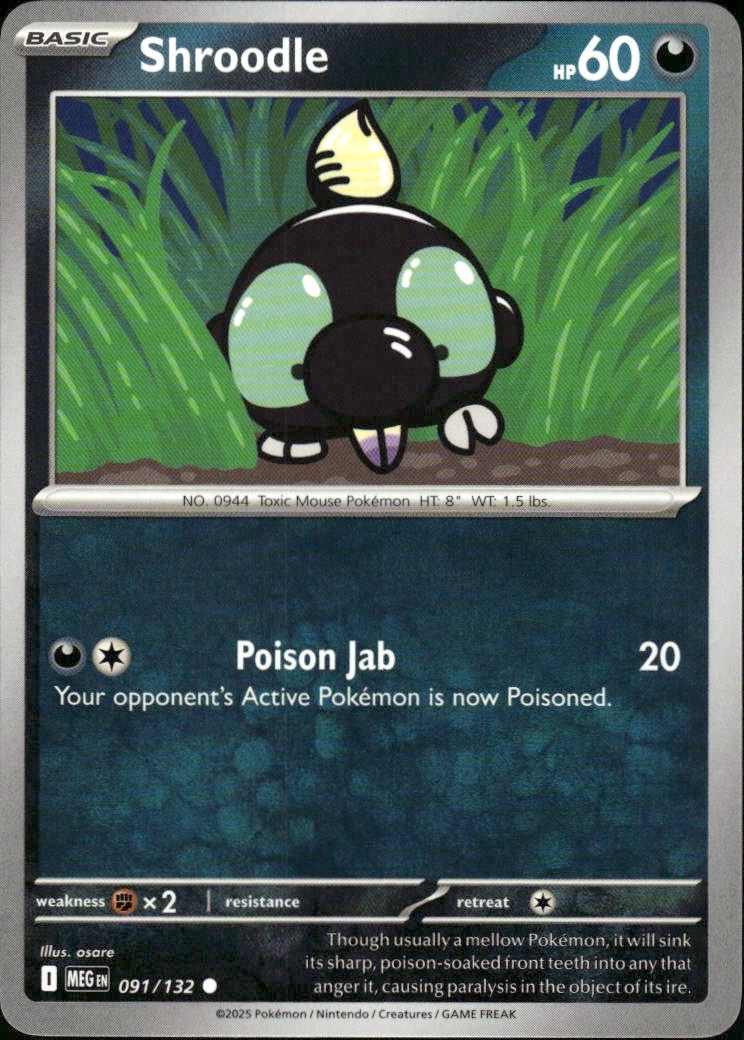Shroodle | Mega Evolution #91 [Normal]