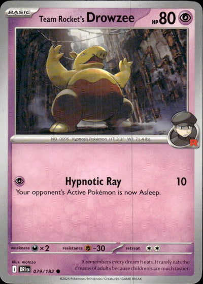 Team Rocket's Drowzee | Destined Rivals #79 [Normal]