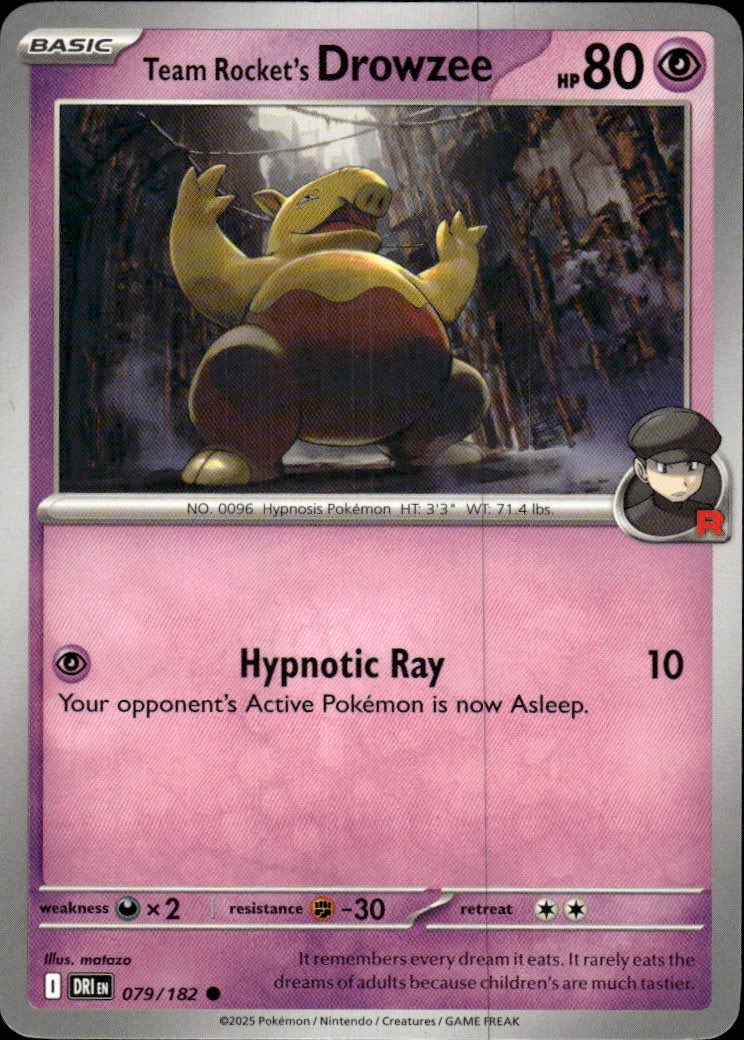 Team Rocket's Drowzee | Destined Rivals #79 [Normal]