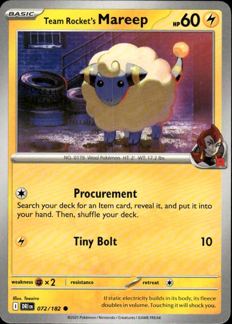 Team Rocket's Mareep | Destined Rivals #72 [Normal]