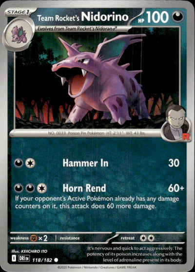 Team Rocket's Nidorino | Destined Rivals #118 [Normal]