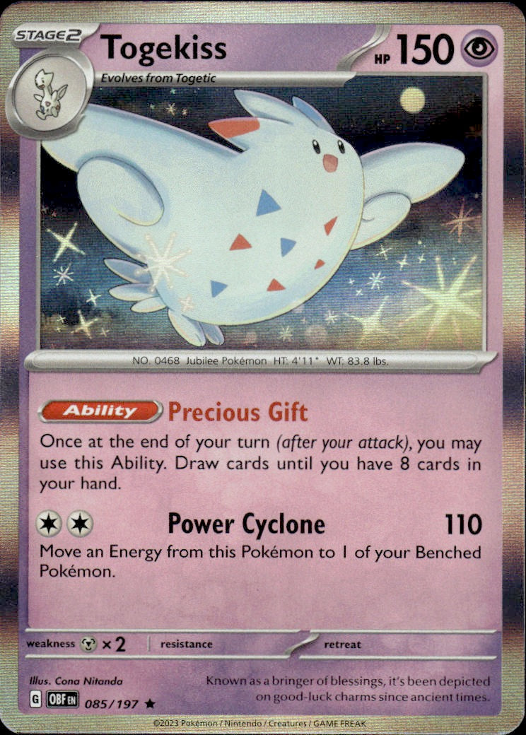 Togekiss | Obsidian Flames #85 [Holo]