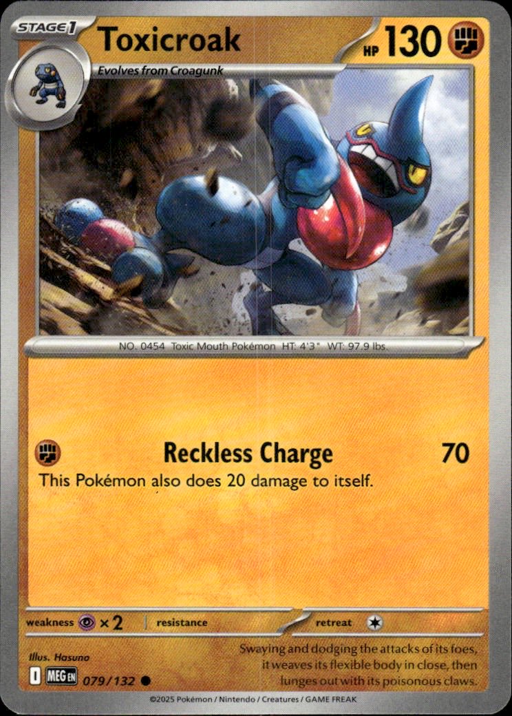 Toxicroak | Mega Evolution #79 [Normal]