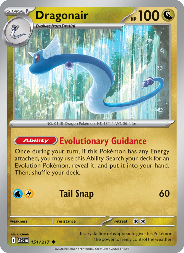 Dragonair (Energy Symbol Pattern) #151/217 | Ascended Heroes | Pokémon TCG