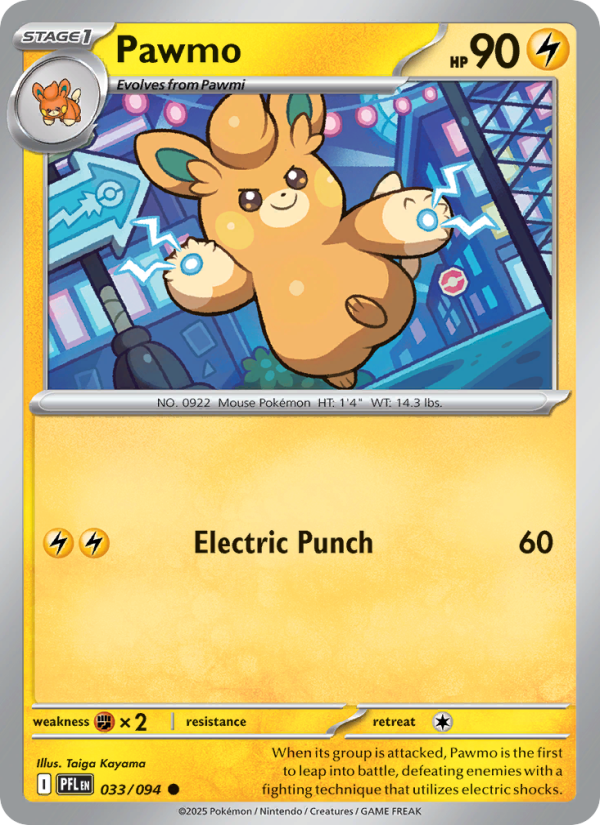 Pawmo #033/094 | Phantasmal Flames | Pokémon TCG