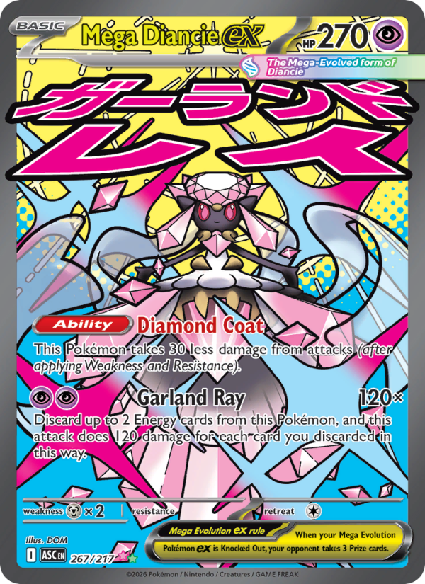 Mega Diancie ex #267/217 | Ascended Heroes | Pokémon TCG