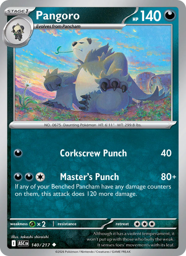 Pangoro #140/217 | Ascended Heroes | Pokémon TCG