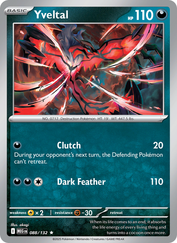 Yveltal #088/132 | Mega Evolution | Pokémon TCG
