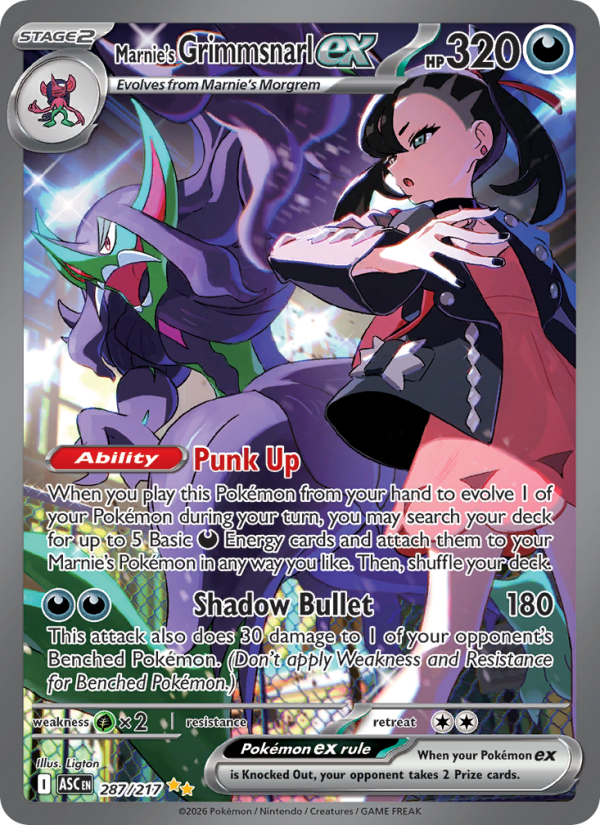Marnie's Grimmsnarl ex #287/217 | Ascended Heroes | Pokémon TCG