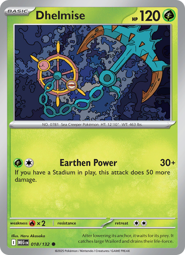 Dhelmise #018/132 | Mega Evolution | Pokémon TCG