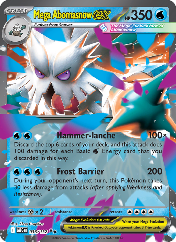 Mega Abomasnow ex #036/132 | Mega Evolution | Pokémon TCG
