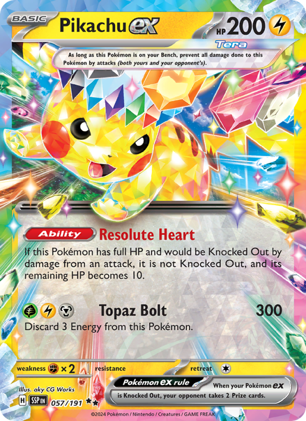 Pikachu ex #057/217 | Ascended Heroes | Pokémon TCG
