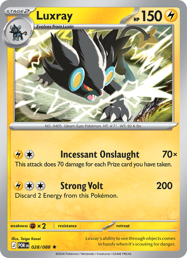 Luxray #028/088 | Perfect Order | Pokémon TCG