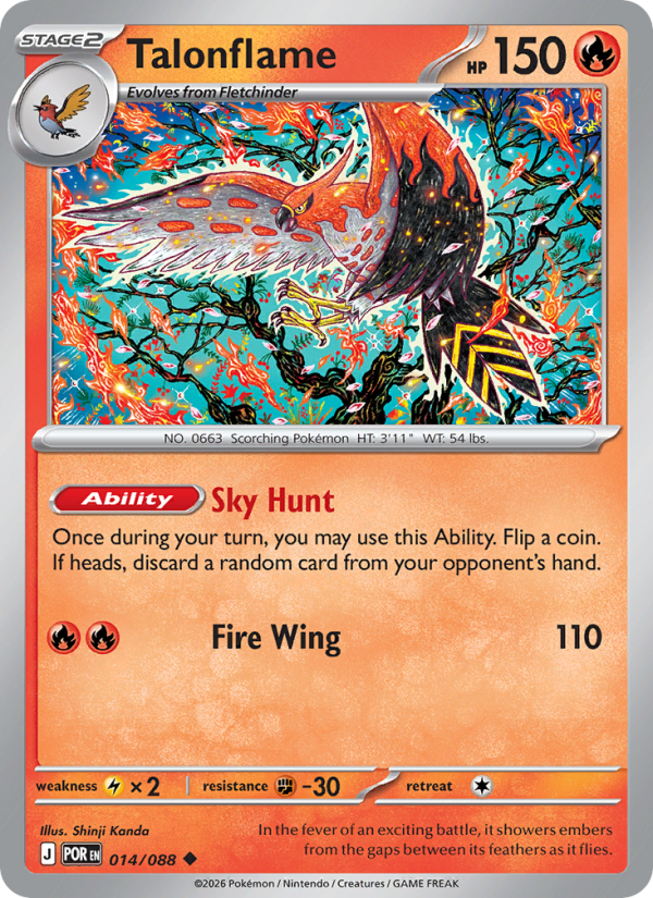 Talonflame #014/088 | Perfect Order | Pokémon TCG