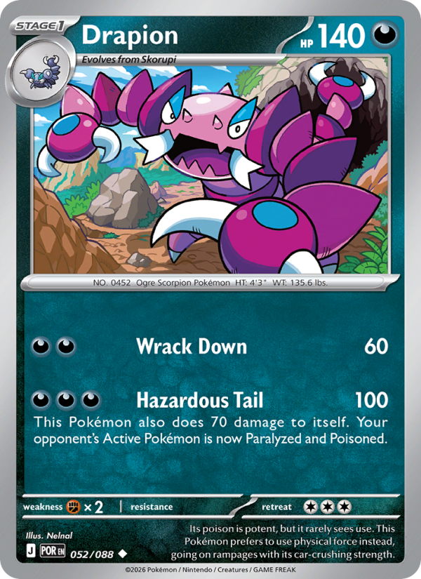 Drapion #052/088 | Perfect Order | Pokémon TCG