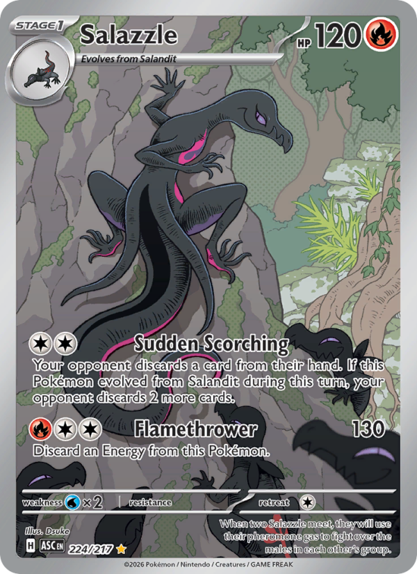 Salazzle #224/217 | Ascended Heroes | Pokémon TCG