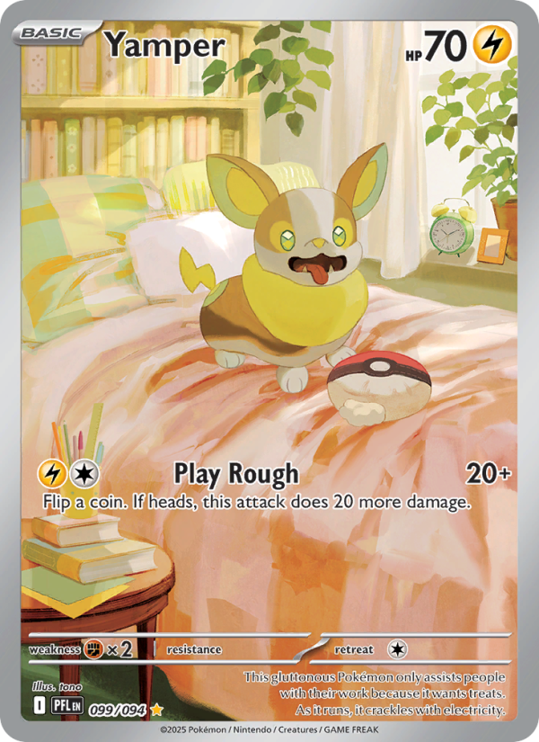 Yamper #099/094 | Phantasmal Flames | Pokémon TCG