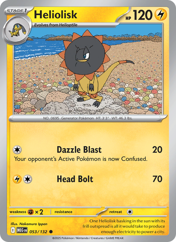 Heliolisk #053/132 | Mega Evolution | Pokémon TCG