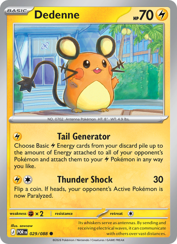 Dedenne #029/088 | Perfect Order | Pokémon TCG