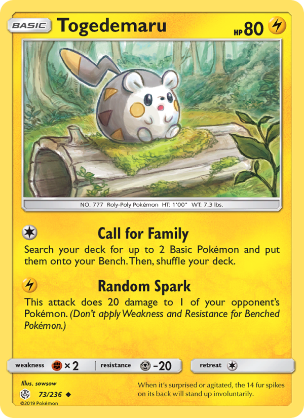 Togedemaru #073/094 | Phantasmal Flames | Pokémon TCG