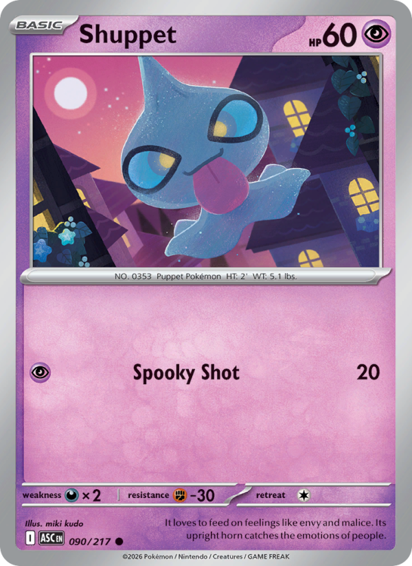 Shuppet #090/217 | Ascended Heroes | Pokémon TCG