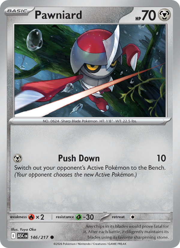 Pawniard (Quick Ball) #146/217 | Ascended Heroes | Pokémon TCG